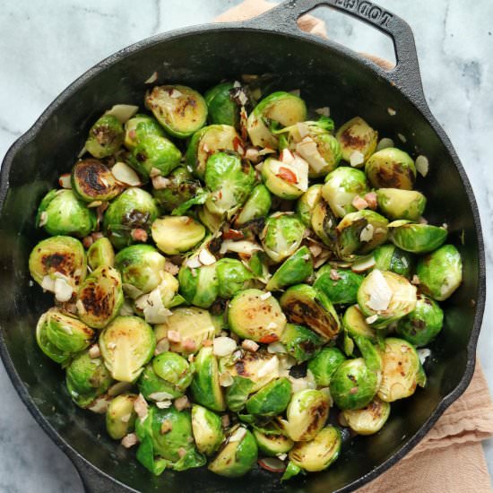 Brussels Sprouts Pancetta & Parm
