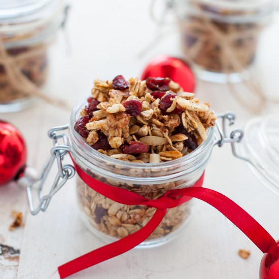 Holiday Cranberry Orange Granola