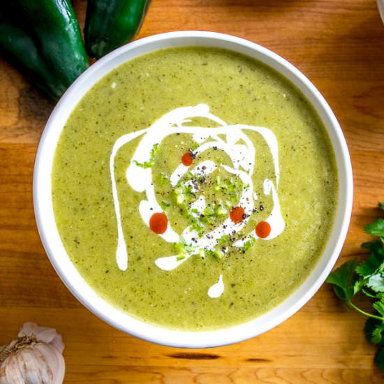 Roasted Poblano Soup