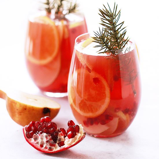 Winter-Spiced Pomegranate Sangria