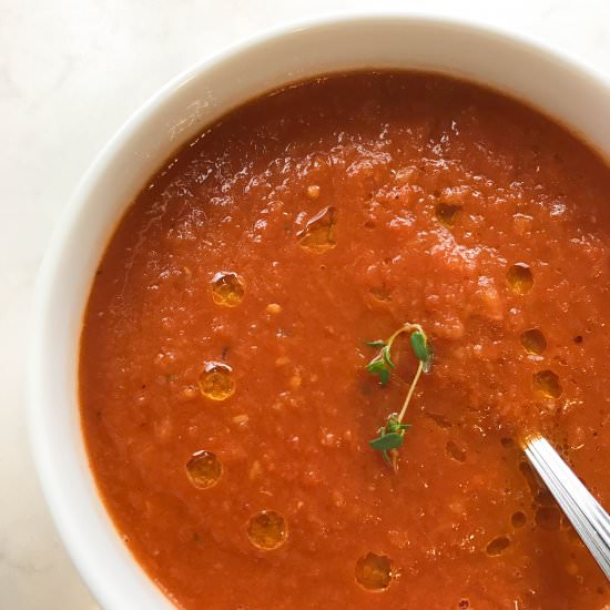 Tomato Soup with Fennel and Thyme