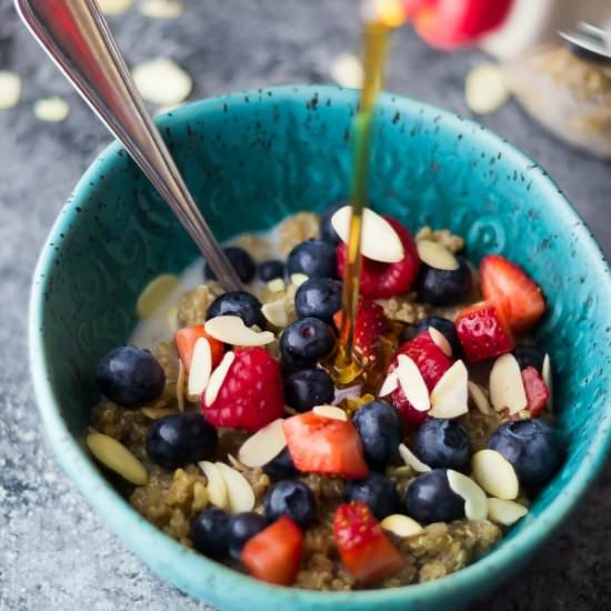 Berry Almond Breakfast Quinoa