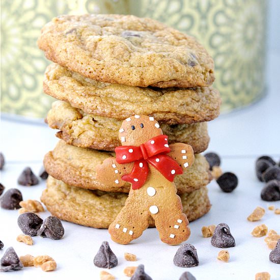 Chewy Gingerbread Chocolate Cookies