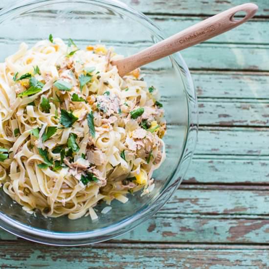Linguini with Tuna and Capers