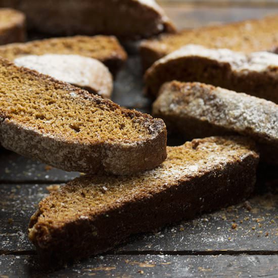 Crispy Gingerbread Biscotti