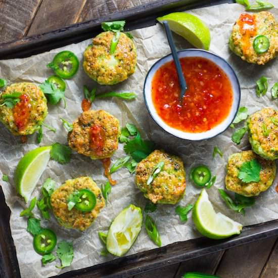 Thai Shrimp Cakes with Chili Sauce