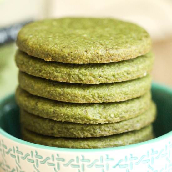 Gluten-Free Matcha Shortbread