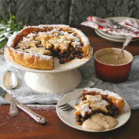 Mince Pie Tart and Custard