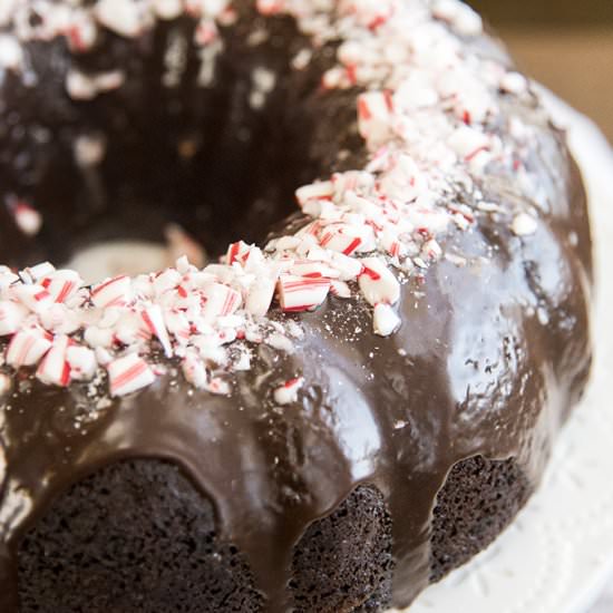 Chocolate Peppermint Bundt Cake