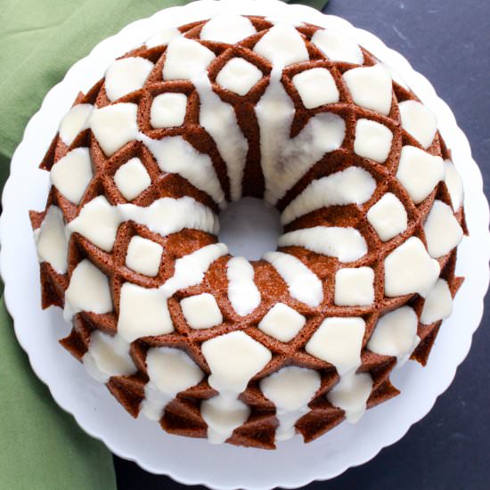Gingerbread Cake with Maple Glaze