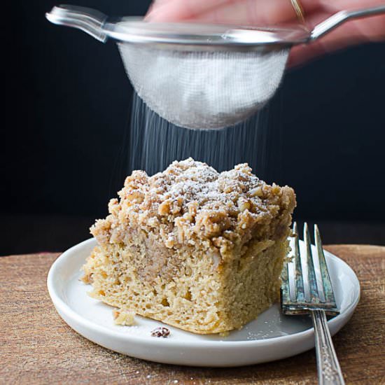 Cinnamon Pecan Crumble Coffeecake