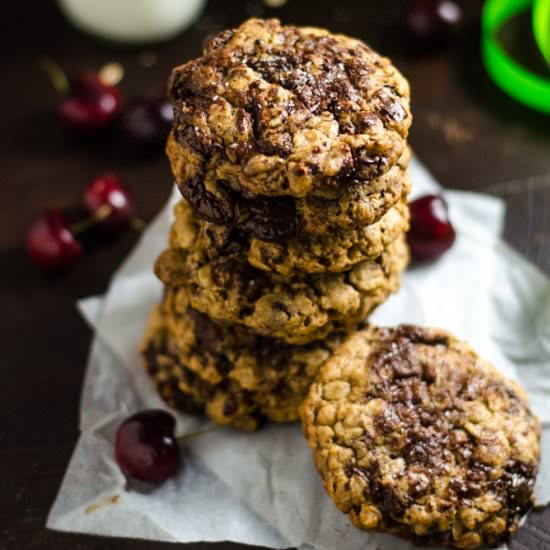 Cherry Chocolate Oatmeal Cookies