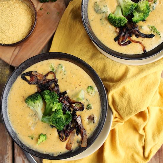 Vegan Broccoli Cheese Soup