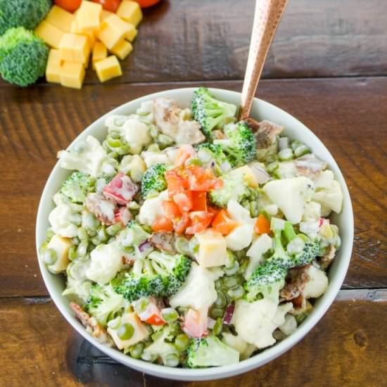 Broccoli and Spit Pea Salad