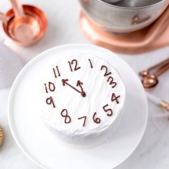 New Year’s Eve Champagne Cake
