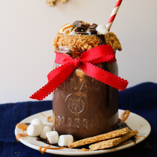 Peanut Butter S’more Hot Chocolate