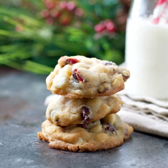 Cherry White Chocolate Chip Cookies