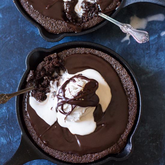 Fudgy Chocolate Skillet Cake
