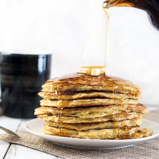 Buttermilk Oatmeal Pancakes
