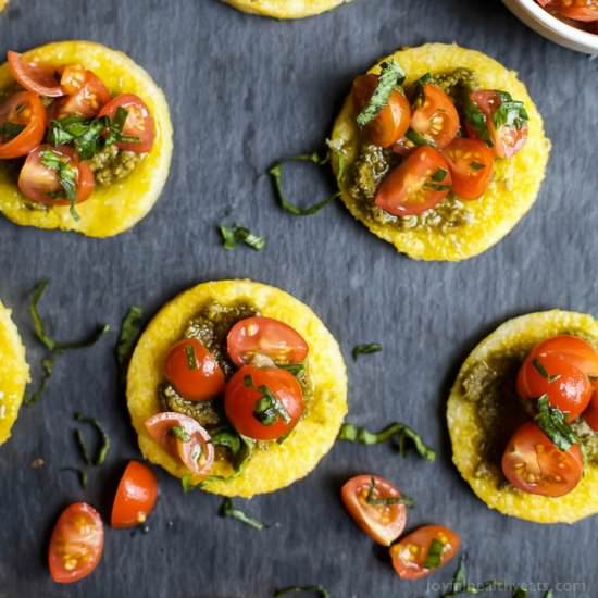 Pesto Polenta Bites