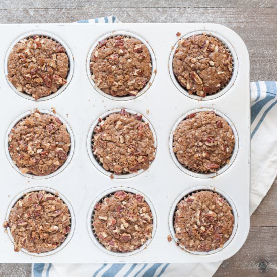 Gingerbread Muffins with Pecans
