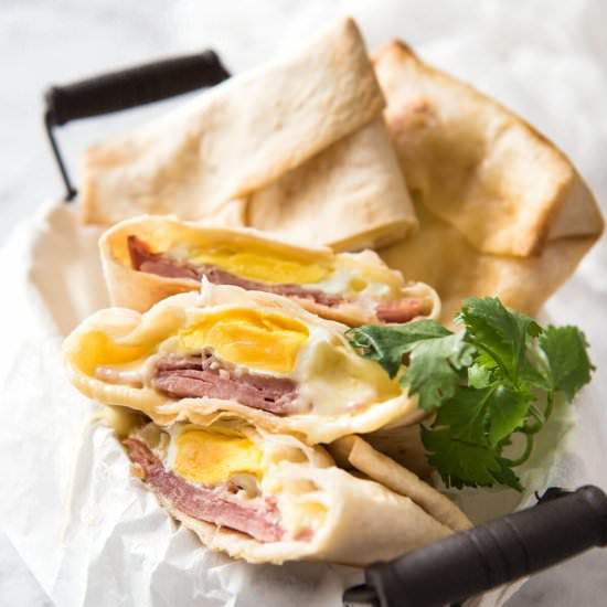NO WASHING UP HAM, EGG & CHEESE POC