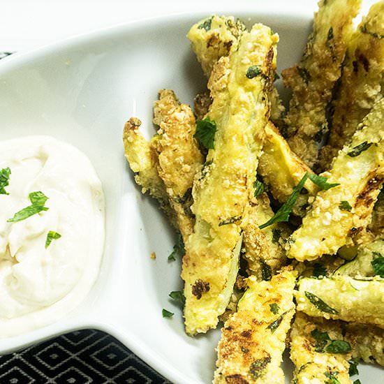 Baked Parmesan Zucchini Fries