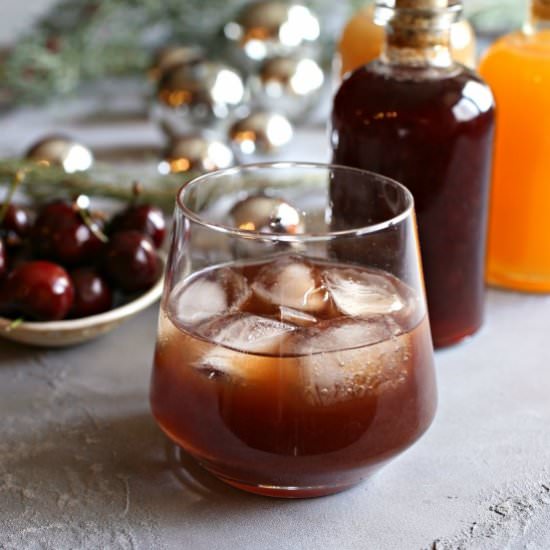 Bourbon Manhattan Cherry Shrub