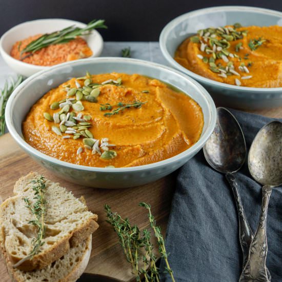 Indian Carrot and Red Lentil Soup