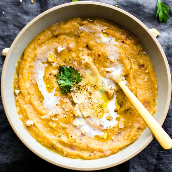 Crock Pot Parsnip Ham Chowder