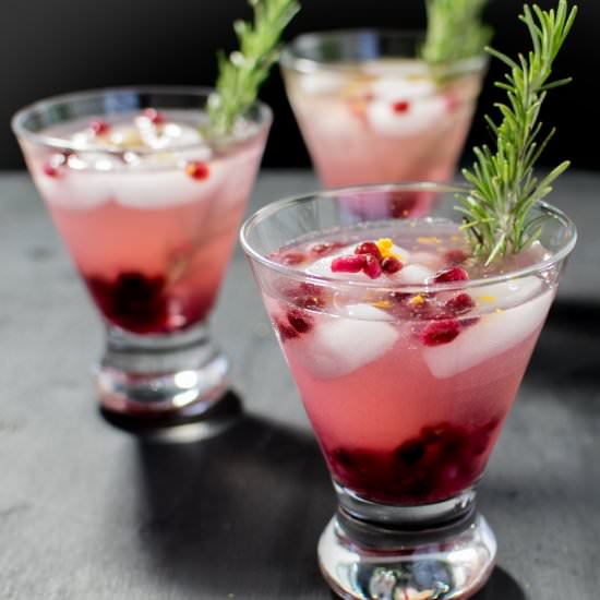 Sparkling Pomegranate Mocktail