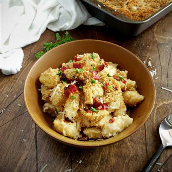 Baked White Cheddar Mac ‘n Cheese