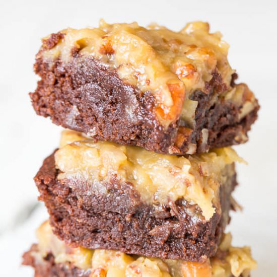 German Chocolate Brownies