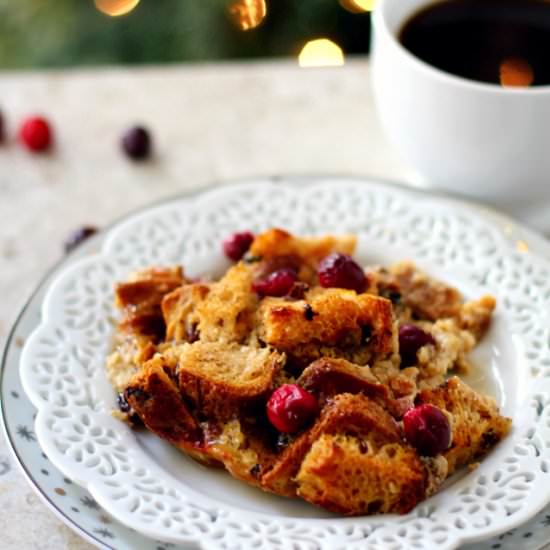 Cranberry Orange French Toast Bake