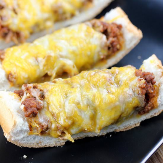 Sloppy Joe French Bread Pizza