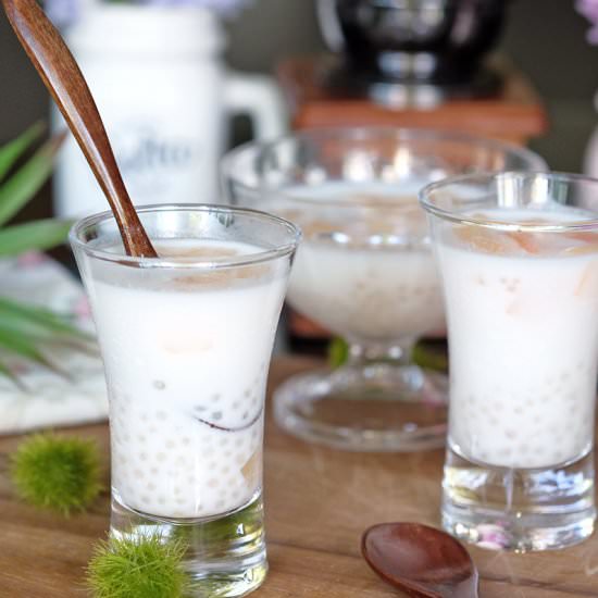Sago Pearls with Melon