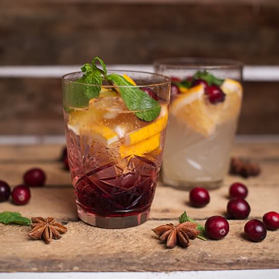 Orange mint mojito