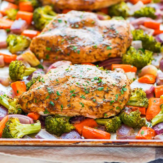 Maple Dijon Chicken and Vegetables