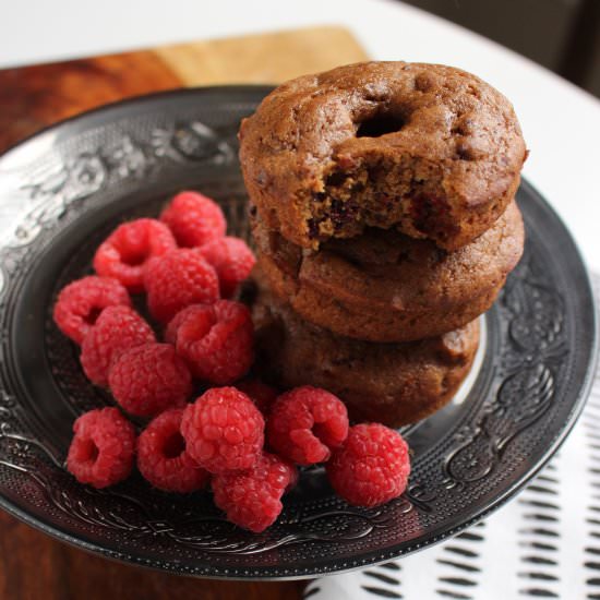 Vegan Raspberry Doughnuts