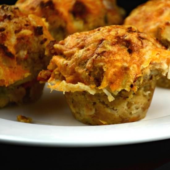 Leftover Turkey Dinner Muffins