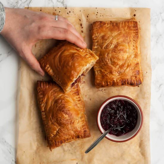 Spiced Turkey & Cranberry Pastries