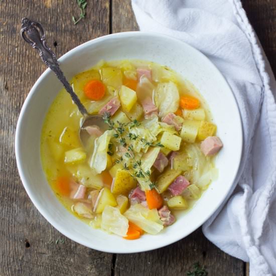 Ham, Cabbage & Potato Soup