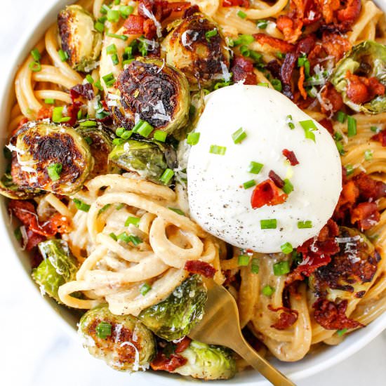 Caramelized Onion Carbonara