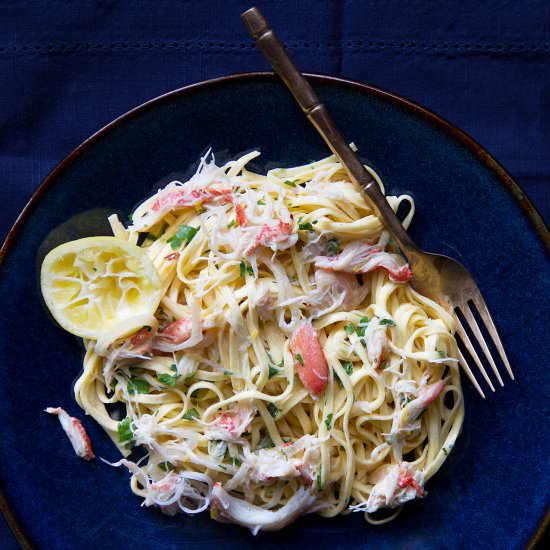 Crab Linguine in Meyer Lemon Sauce
