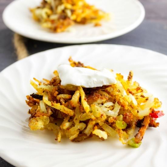 Smoked Gouda and Bacon Potato Pancakes