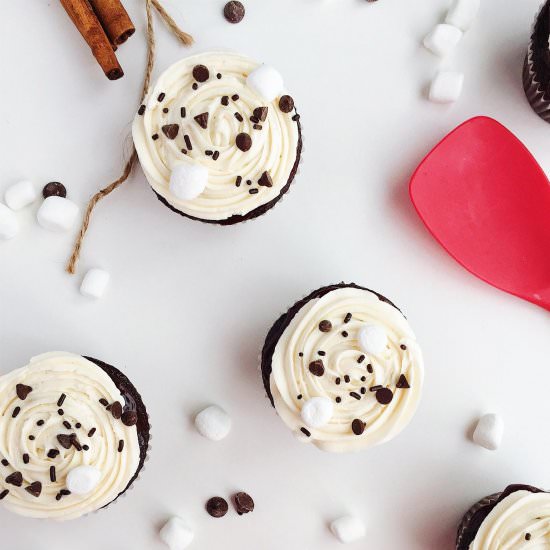 Hot Cocoa Cupcakes