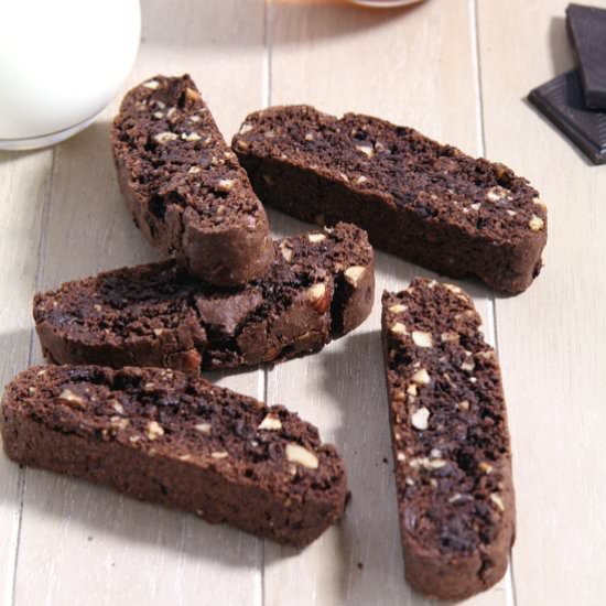 Hazelnut Chocolate Biscotti