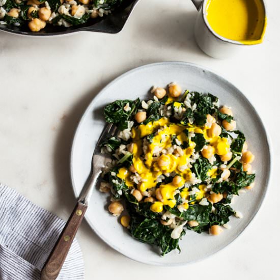 Easy Grain, Green & Bean Skillet
