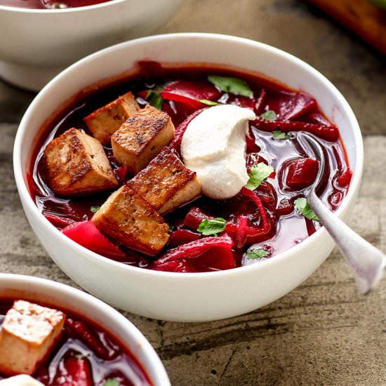 Vegan Tofu Borsch