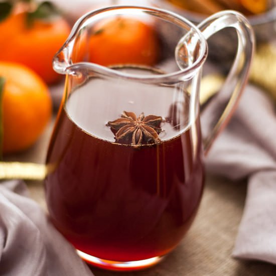 Clementine and Cranberry Cordial